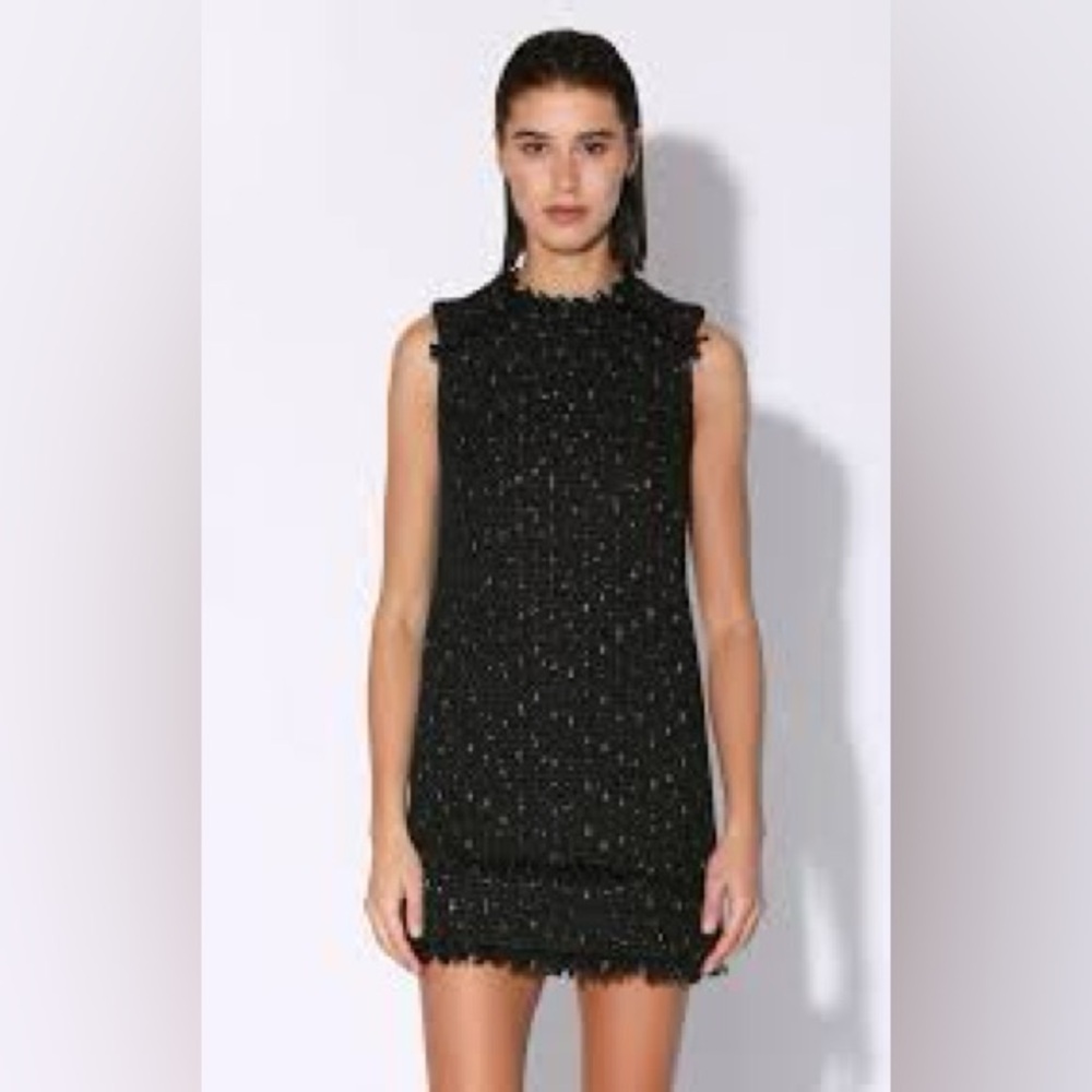 Walter Baker size 6 BETHANI DRESS PARISIAN TWEED
Black with gold flecks